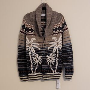 Men's Brown Patterned Sweater